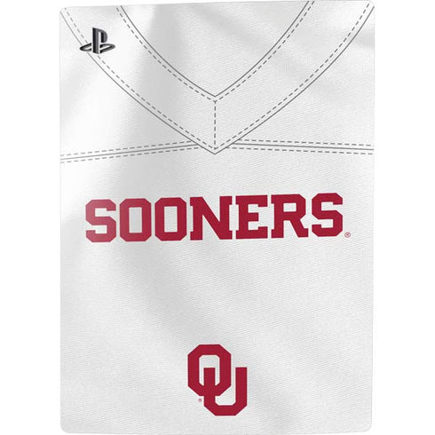 University of Oklahoma White Jersey PS5 Digital Edition Console Skin
